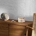 SIGOR battery table lamp NUTALIS 10X10CM cube shape, CCT Switch, with touch dimmer, with charger IP54, dune beige dimmable