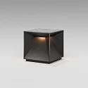 SIGOR battery table lamp NUTALIS 10X10CM cube shape, CCT Switch, with touch dimmer, with charger IP54, night black dimmable