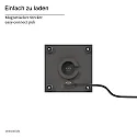 SIGOR Lámpara de mesa a pilas NUTALIS MINI 8X8CM forma de cubo, CCT Switch, con regulador táctil, con cargador