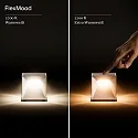 SIGOR battery table lamp NUTALIS MINI 8X8CM cube shape, CCT Switch, with touch dimmer, with charger, with wall mount IP54