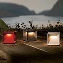 SIGOR battery table lamp NUTALIS MINI 8X8CM cube shape, CCT Switch, with touch dimmer, with charger, with wall mount IP54