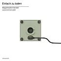 SIGOR Lámpara de mesa a pilas NUTALIS MINI 8X8CM forma de cubo, CCT Switch, con regulador táctil, con cargador