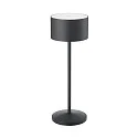 battery table lamp VELUNA up / down, CCT Switch, set of 1, with touch dimmer IP44, night black dimmable