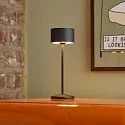 SIGOR battery table lamp VELUNA up / down, CCT Switch, set of 1, with touch dimmer IP44, night black dimmable