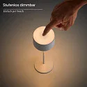 SIGOR battery table lamp VELUNA up / down, CCT Switch, set of 1, with touch dimmer IP44, dune beige dimmable