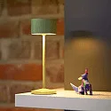 SIGOR battery table lamp VELUNA up / down, CCT Switch, set of 1, with touch dimmer IP44, sage green dimmable