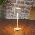 SIGOR battery table lamp VELUNA up / down, CCT Switch, set of 3, with touch dimmer IP44, dune beige dimmable