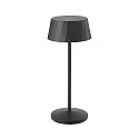 battery table lamp FACETTA down, CCT Switch, set of 1, with touch dimmer IP44, night black dimmable