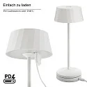 SIGOR battery table lamp FACETTA down, CCT Switch, set of 1, with touch dimmer IP44, snow white dimmable