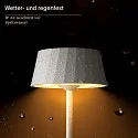 SIGOR battery table lamp FACETTA down, CCT Switch, set of 3, with touch dimmer IP44, snow white dimmable