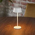SIGOR battery table lamp FACETTA down, CCT Switch, set of 3, with touch dimmer IP44, snow white dimmable