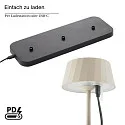 SIGOR battery table lamp FACETTA down, CCT Switch, set of 3, with touch dimmer IP44, dune beige dimmable