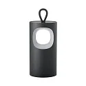 battery table lamp LUNARI with USB connection, CCT Switch, with handle, with touch dimmer IP44, mat, night black dimmable