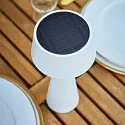 SIGOR Lámpara de mesa a pilas SOLINO IP44, blancanieves regulable