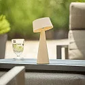 SIGOR Lámpara solar de mesa SOLINO inclinable, con batería, con función de carga USB, montaje magnético IP44, mate