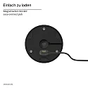 SIGOR Lámpara de mesa a pilas NUDROP CCT Switch, con regulador táctil IP54, negro nocturno regulable