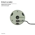 SIGOR Lámpara de mesa a pilas NUDROP CCT Switch, con regulador táctil IP54, verde salvia regulable