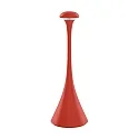 battery table lamp NUDROP CCT Switch, with touch dimmer IP54, fire red dimmable