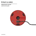 SIGOR Lámpara de mesa a pilas NUDROP CCT Switch, con regulador táctil IP54, rojo de fuego regulable