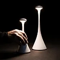 SIGOR battery table lamp NUDROP MINI CCT Switch, with touch dimmer IP54, graphite grey dimmable
