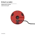 SIGOR Lámpara de mesa a pilas NUDROP MINI CCT Switch, con regulador táctil IP54, rojo de fuego regulable