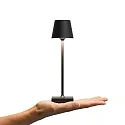 SIGOR battery table lamp NUINDIE POCKET USB-C up / down, with USB connection, CCT Switch, with touch dimmer IP54, night black dimmable