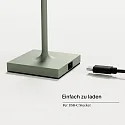 SIGOR battery table lamp NUINDIE POCKET USB-C up / down, with USB connection, CCT Switch, with touch dimmer IP54, sage green dimmable