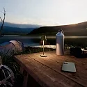 SIGOR battery table lamp NUINDIE POCKET USB-C up / down, with USB connection, CCT Switch, with touch dimmer IP54, pine green dimmable