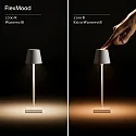 SIGOR battery table lamp NUINDIE POCKET USB-C up / down, with USB connection, CCT Switch, with touch dimmer IP54, pine green dimmable