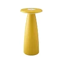 battery table lamp NUFLAIR CCT Switch, with touch dimmer, perforated IP54, sunny yellow dimmable