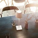 SIGOR battery table lamp NUINDIE USB-C up / down, with USB connection, CCT Switch, with touch dimmer IP54, snow white dimmable
