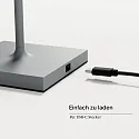 Lámpara de mesa a pilas NUINDIE USB-C redondo IP54