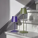 SIGOR battery table lamp NUINDIE USB-C up / down, with USB connection, CCT Switch, with touch dimmer IP54, pine green dimmable