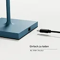 SIGOR Lámpara de mesa a pilas NUINDIE USB-C Arriba-Abajo, con conexión USB, CCT Switch, con regulador táctil IP54