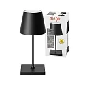 SIGOR battery table lamp NUINDIE MINI USB-C up / down, with USB connection, CCT Switch, with touch dimmer IP54, night black dimmable