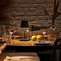 SIGOR battery table lamp NUINDIE MINI USB-C up / down, with USB connection, CCT Switch, with touch dimmer IP54, night black dimmable