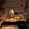 SIGOR battery table lamp NUINDIE MINI USB-C up / down, with USB connection, CCT Switch, with touch dimmer IP54, snow white dimmable