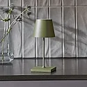 SIGOR Lámpara de mesa a pilas NUINDIE MINI USB-C Arriba-Abajo, con conexión USB, CCT Switch, con regulador táctil IP54