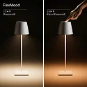 SIGOR battery table lamp NUINDIE USB-C up / down, with USB connection, CCT Switch, with touch dimmer IP54, glowing orange dimmable