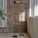 SIGOR battery floor lamp NUINDIE USB-C up / down, with USB connection, CCT Switch, with touch dimmer IP54, night black dimmable
