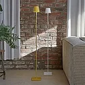 SIGOR battery floor lamp NUINDIE USB-C up / down, with USB connection, CCT Switch, with touch dimmer IP54, snow white dimmable