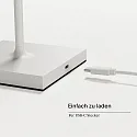 SIGOR battery floor lamp NUINDIE USB-C up / down, with USB connection, CCT Switch, with touch dimmer IP54, snow white dimmable