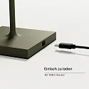 SIGOR battery floor lamp NUINDIE USB-C up / down, with USB connection, CCT Switch, with touch dimmer IP54, pine green dimmable
