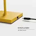 SIGOR battery floor lamp NUINDIE USB-C up / down, with USB connection, CCT Switch, with touch dimmer IP54, sunny yellow dimmable