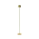 battery floor lamp NUINDIE USB-C up / down, with USB connection, CCT Switch, with touch dimmer IP54, gold dimmable