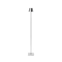 battery floor lamp NUINDIE USB-C up / down, with USB connection, CCT Switch, with touch dimmer IP54, silver dimmable