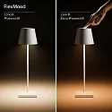 SIGOR battery table lamp NUINDIE TANGO with USB connection, CCT Switch, with touch dimmer, magnetic mounting IP20, snow white dimmable