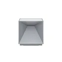 battery table lamp NUTALIS 10X10CM cube shape, CCT Switch, with touch dimmer, with charger IP54, fog grey dimmable
