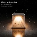 SIGOR battery table lamp NUTALIS 10X10CM cube shape, CCT Switch, with touch dimmer, with charger IP54, graphite grey dimmable