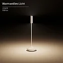Lámpara de mesa a pilas NUCANDLE con regulador táctil IP54, brillante, negro regulable